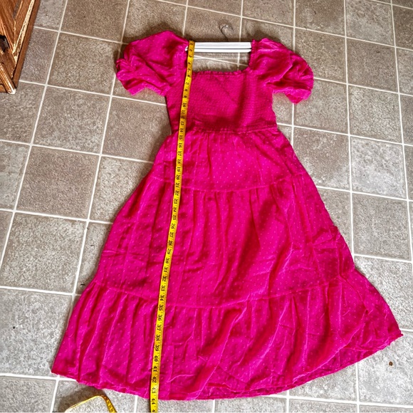 Elegant Pink Midi Dress for Women - Picture 7 of 7